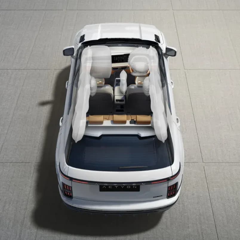 kgm ssangyong actyon suv safety airbags