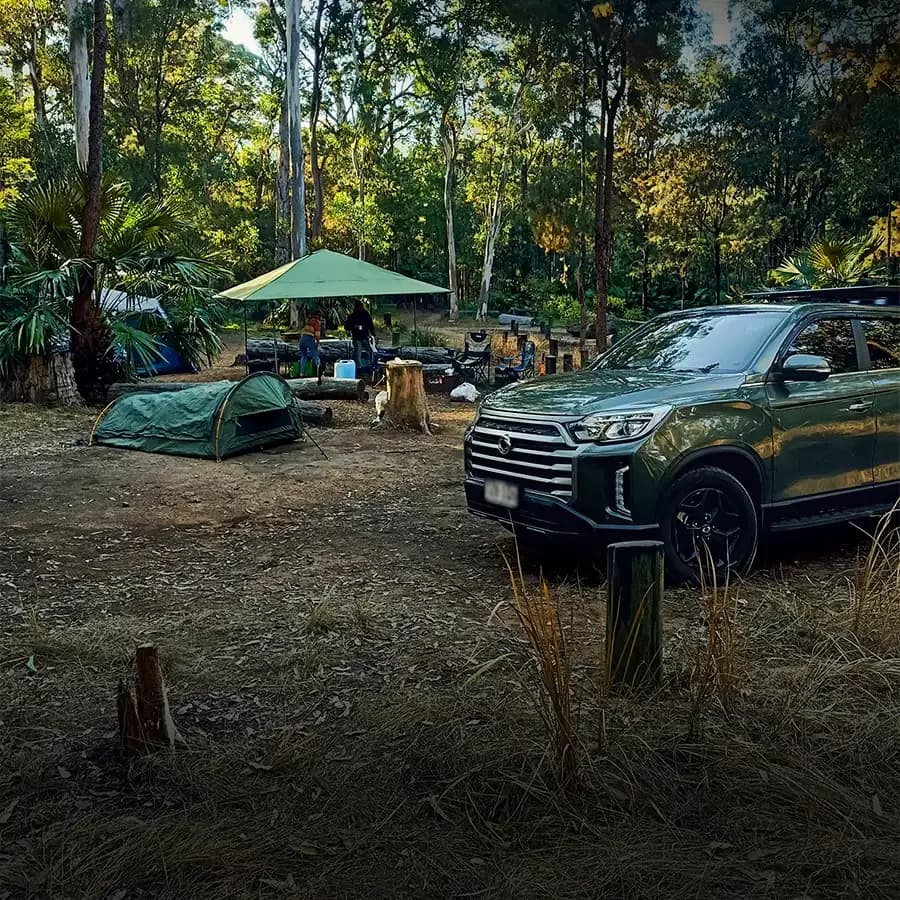 ssangyong kgm musso dual cab tow vehicle